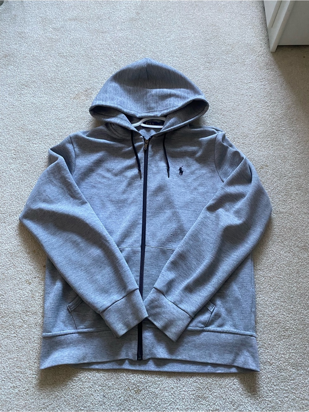 Polo by Ralph Lauren Light Gray Zip-Up Hoodie